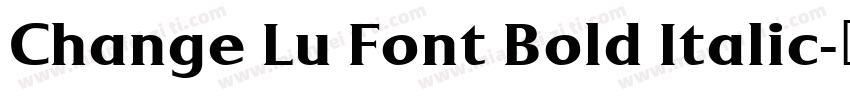 Change Lu Font Bold Italic字体转换